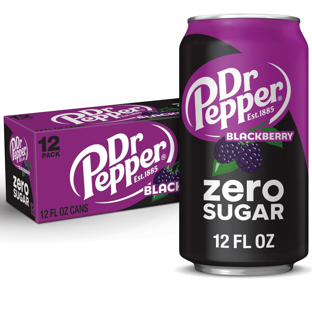 Dr Pepper Blackberry Zero Sugar Soda H4